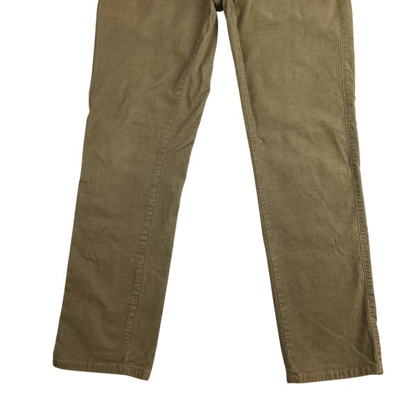 Peter Millar Straight-Leg Khaki Corduroy Mens 34 Pants Long Cotton Blend - Picture 4 of 10